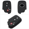 Picture of iSaddle for Lexus 4 Buttons Key Fob Silicone Case - Keyless Entry Remote Control Car Key Fob Protector for Lexus GX460 RX350 ES350 LX570 IS350 IS250 GS450h GS430 GS350 GS300 LS600h LS460 ISC (Black)