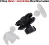 Picture of iSaddle Aluminum Double Socket Arm Compatible with RAM Mounts 1" / 25mm / B Size Ball Components - Short Socket Arm for All Bike Motorcycle Phone Mount Holder with 1 inch Ball Adapter (Short)