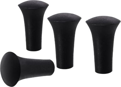 Picture of iSaddle Rubber Cap for X-Grip Mount Holder Compatible with RAM Bicycle Motorcycle Phone Holder Stand - Non-Slip Phone Mount Bracket Cap Replacement for X-Grip Rubber Cap RAP-UN-CAP-4U (4PCS Black)