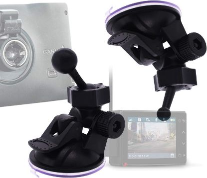 Picture of iSaddle for Garmin Dash Cam Holder - Suction Mount Holder for Garmin Speak Plus Dash Cam Mini 30 35 45 46 55 56 65W 66 66W Nuvi Drive Drivesmart Dezl Zumo Driveassist DriveLuxe StreetPilot RV GPS