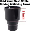 Picture of iSaddle Large Car Cup Holder Adapter Compatible with Hydro Flask 32oz 40oz 50/50 Flask, Yeti 24/30/36oz, Nalgene 32oz Coffee Mugs - Car Interior Accessory Big Bottles Car Cup Holder (Up to 3.8 Inches)