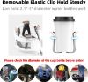 Picture of iSaddle Car Cup Holder Extender with Adjustable Mounting Base - Cup Slot 1-2 Splitter Expander Organizer Fits Vehicle Boat Truck RV Holds Standard Drinks Water Bottles