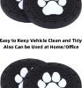 Picture of iSaddle Dog Paw Car Cup Holders Insert Coaster Automotive Interior Accessories - Universal Vehicle Cup Coaster 5mm Thick Silicone Anti Slip Cup Mat for All Cars Boats Golf Cart (2.75" Diameter, 2PCS)