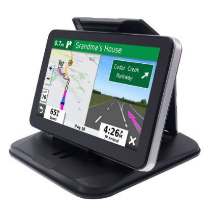 Picture of iSaddle Dashboard GPS Mount Holder - Universal Dashbaord Phone Tablet PC Navigation Holder for Garmin Nuvi Tomtom iPhone iPad Galaxy Yoga Android Fits 4.3"-9.6" GPS & Smartphone Friction Mount Holder